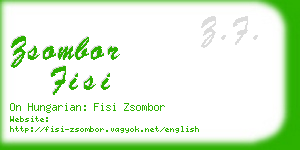 zsombor fisi business card